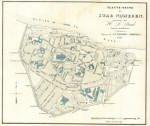 Nijmegen kaart 1833 door landmeter Staal van het Kadaster
